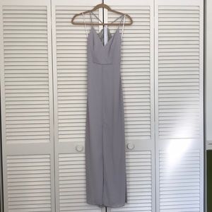 Gray maxi dress